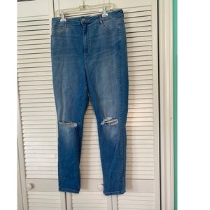 Garage blue ripped Skinny Jeans